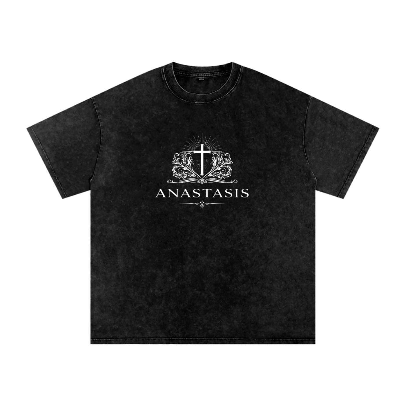 Black Faded ANASTASIS Tee