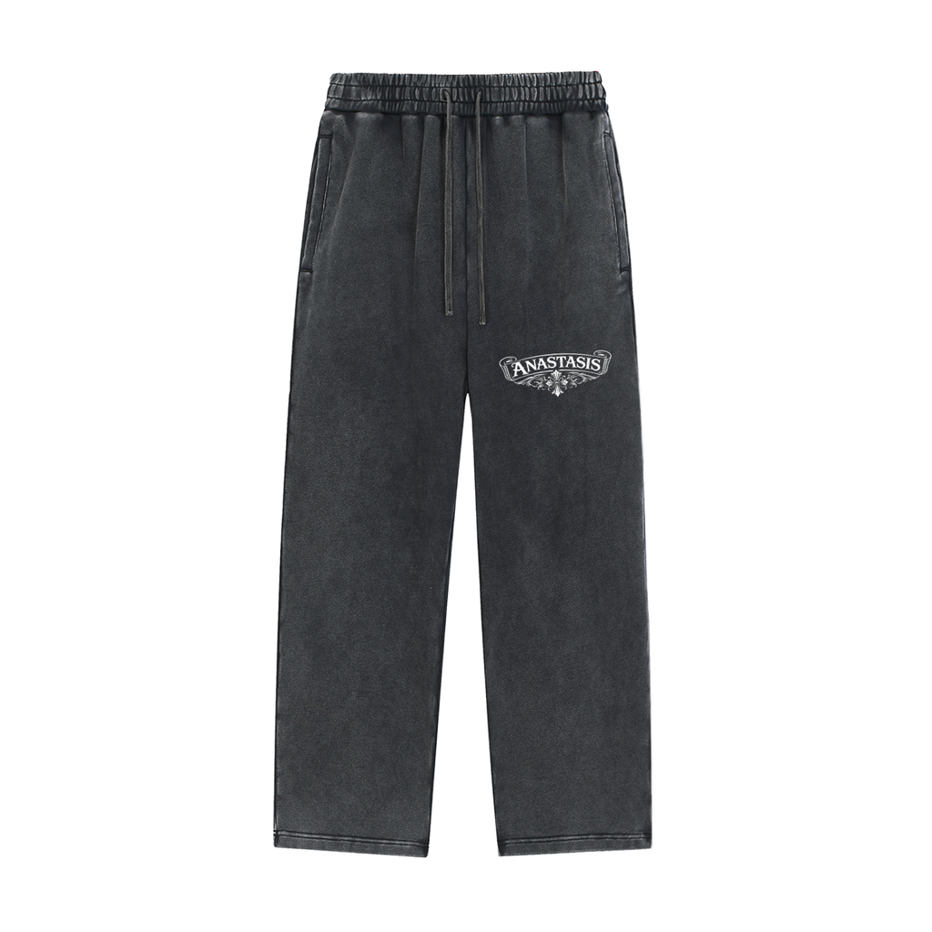 Faded Black Heavyweight ANASTASIS Sweatpants