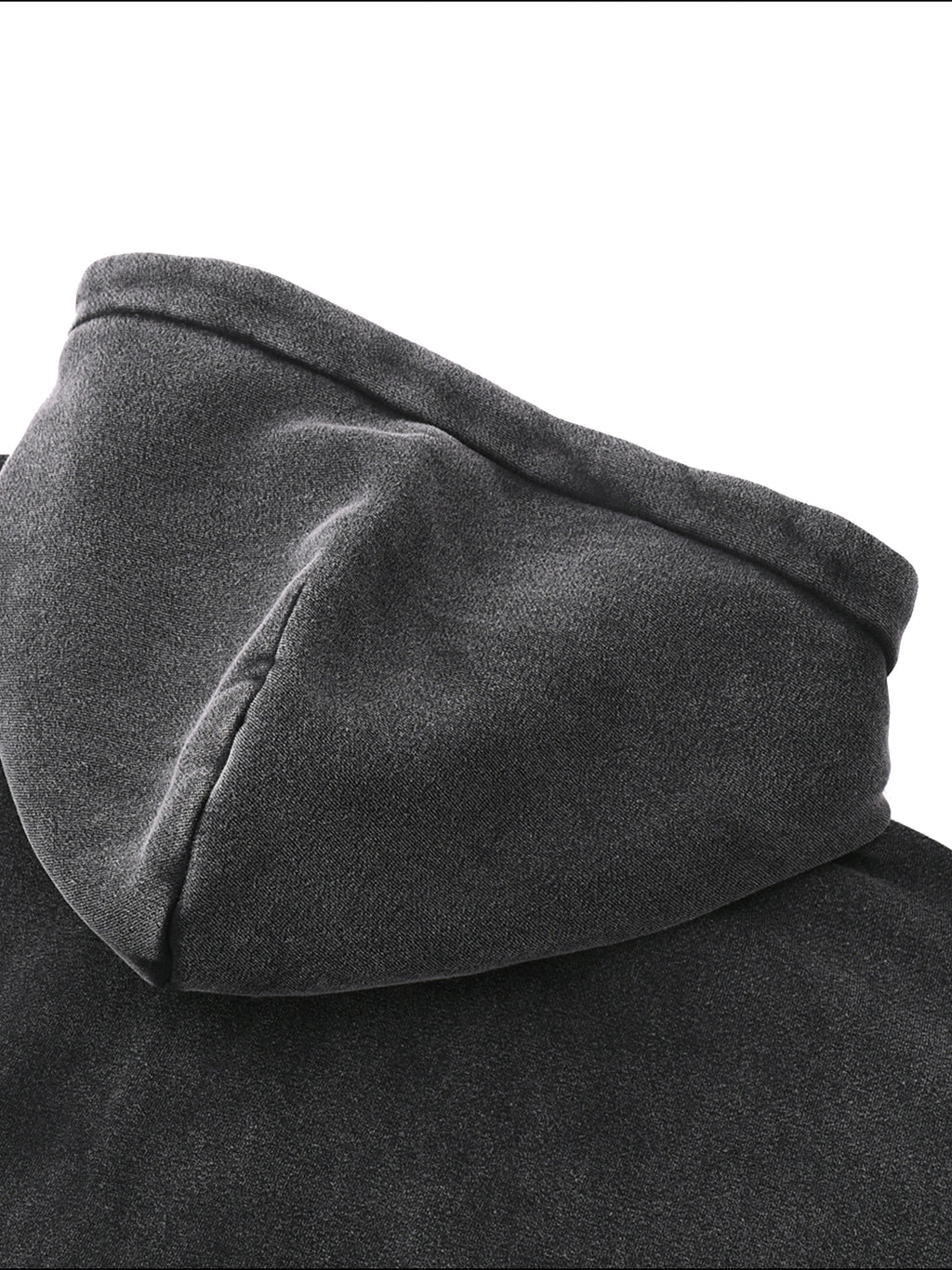 Zip-Through Black Faded ANASTASIS Fleece Hoodie
